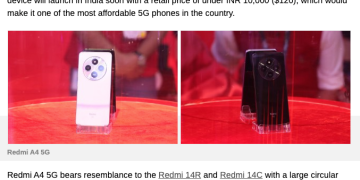 Redmi A4 5G announced in India as the first Snapdragon 4s Gen 2 phone