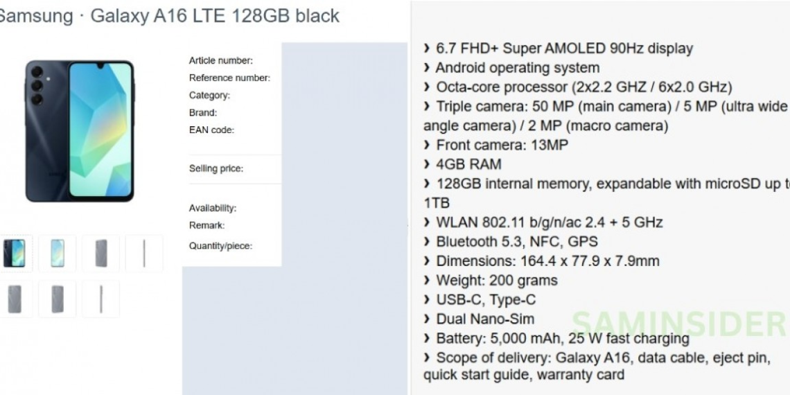 Samsung's Galaxy A16