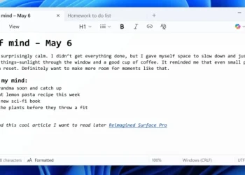 Windows Notepad Gets Bold, Italic Text Formatting Support