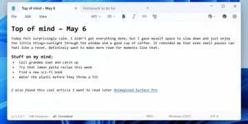 Windows Notepad Gets Bold, Italic Text Formatting Support